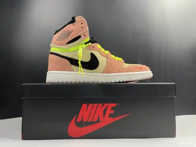 1st Kicks Shoes Air Peach 1 Switch CW6576-800 High Jordan 0615
